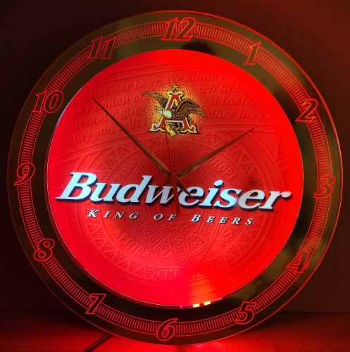 Budweiser Beer Neon Clock