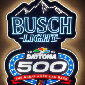 Busch Light Beer NASCAR Daytona 500 LED Sign