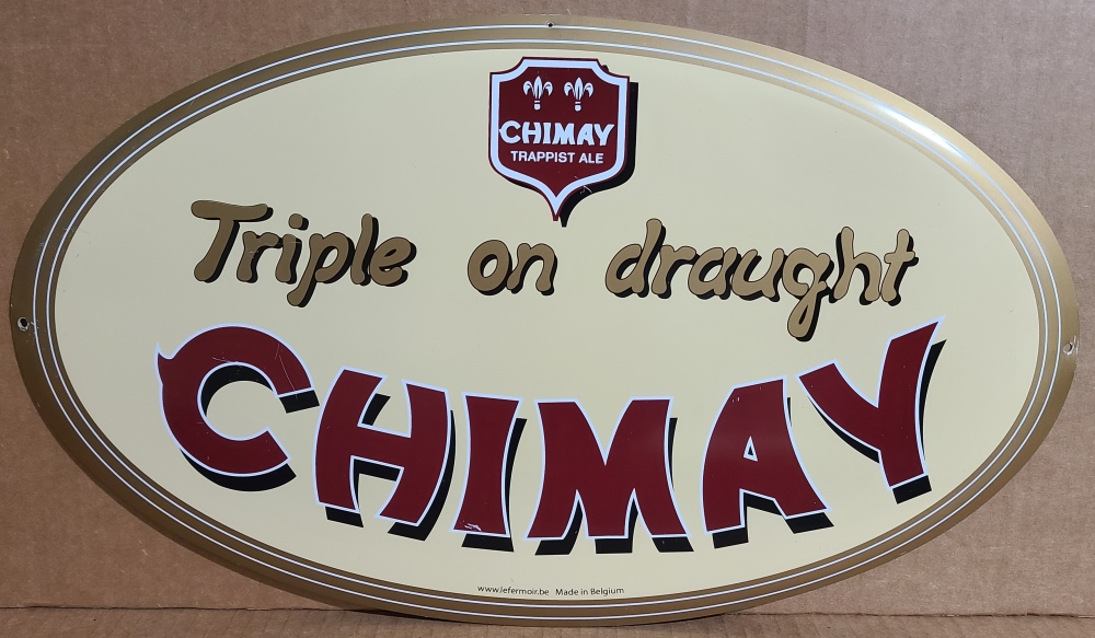Chimay Trappist Ale Tin Sign