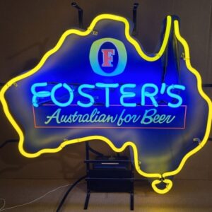 Fosters Lager Map Neon Sign