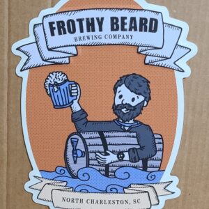 Frothy Beard Brewing Company Beer Tin Sign