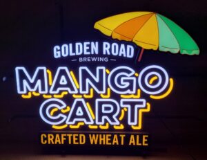 Golden Road Mango Cart Beer LED Sign golden road mango cart beer led sign Golden Road Mango Cart Beer LED Sign goldenroadmangocartwheataleled2023 300x231