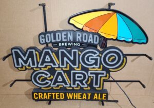 Golden Road Mango Cart Beer LED Sign golden road mango cart beer led sign Golden Road Mango Cart Beer LED Sign goldenroadmangocartwheataleled2023off 300x211