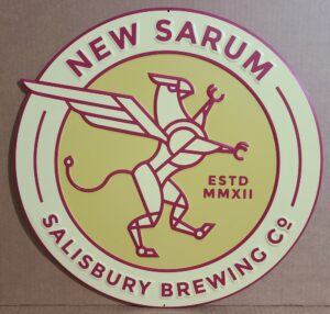 New Sarum Beer Tin Sign new sarum beer tin sign New Sarum Beer Tin Sign newsarumtin 300x286