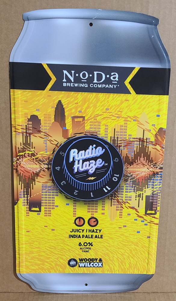 NoDa Radio Haze IPA Tin Sign
