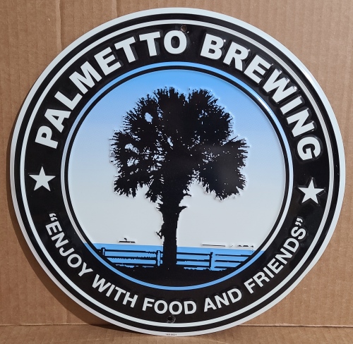 Palmetto Brewing Company Beer Tin Sign