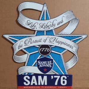 Samuel Adams 76 Beer Tin Sign