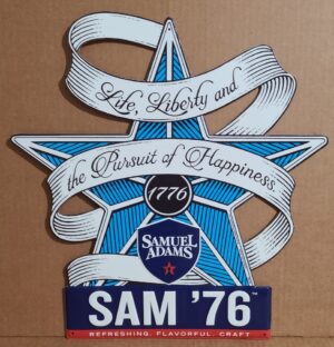 Samuel Adams 76 Beer Tin Sign