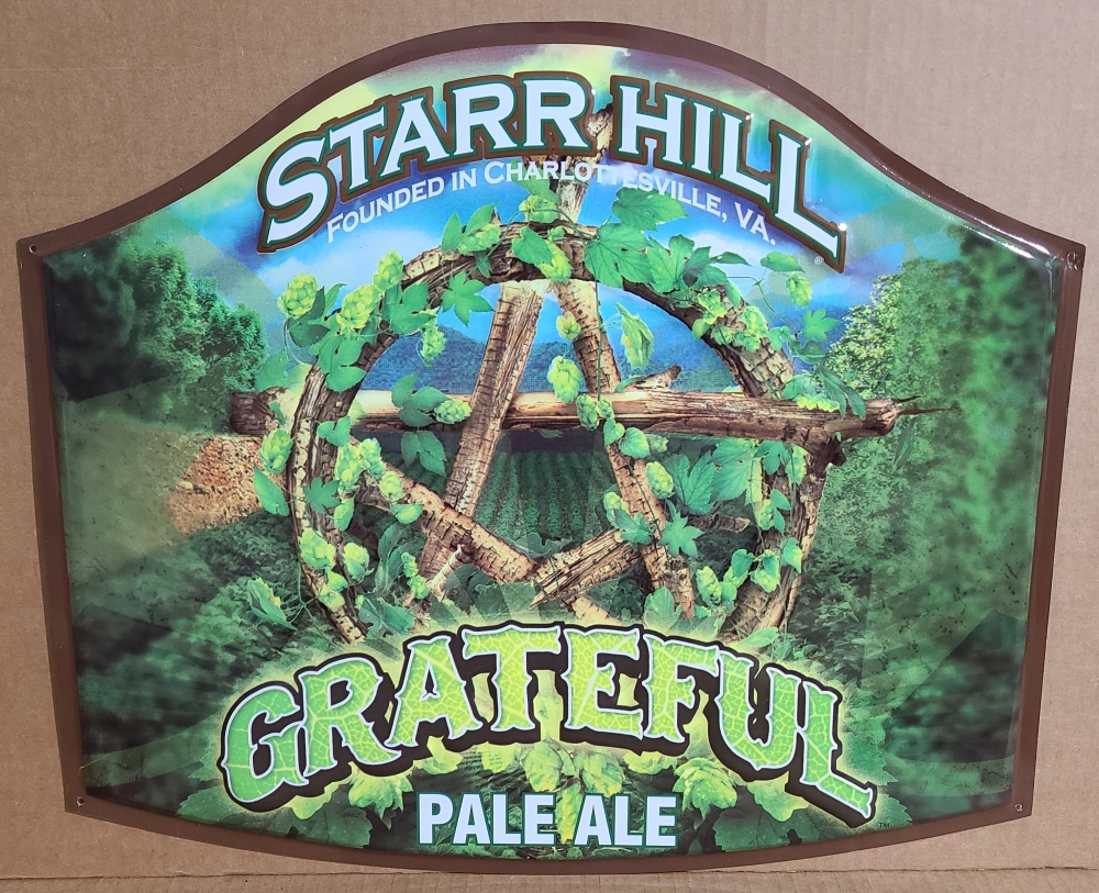 Starr Hill Grateful Pale Ale Tin Sign