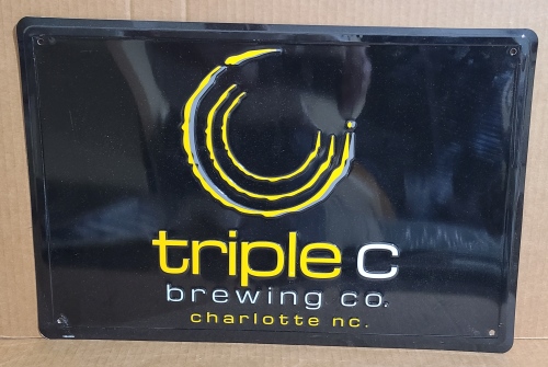 Triple C Brewing Company Beer Tin Sign