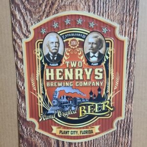Two Henrys Brewing Company Beer Tin Sign