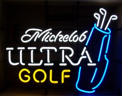 Michelob Ultra Beer Neon Sign Tube   michelobultragolfbag