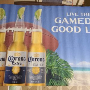 Corona Beer Football Rug