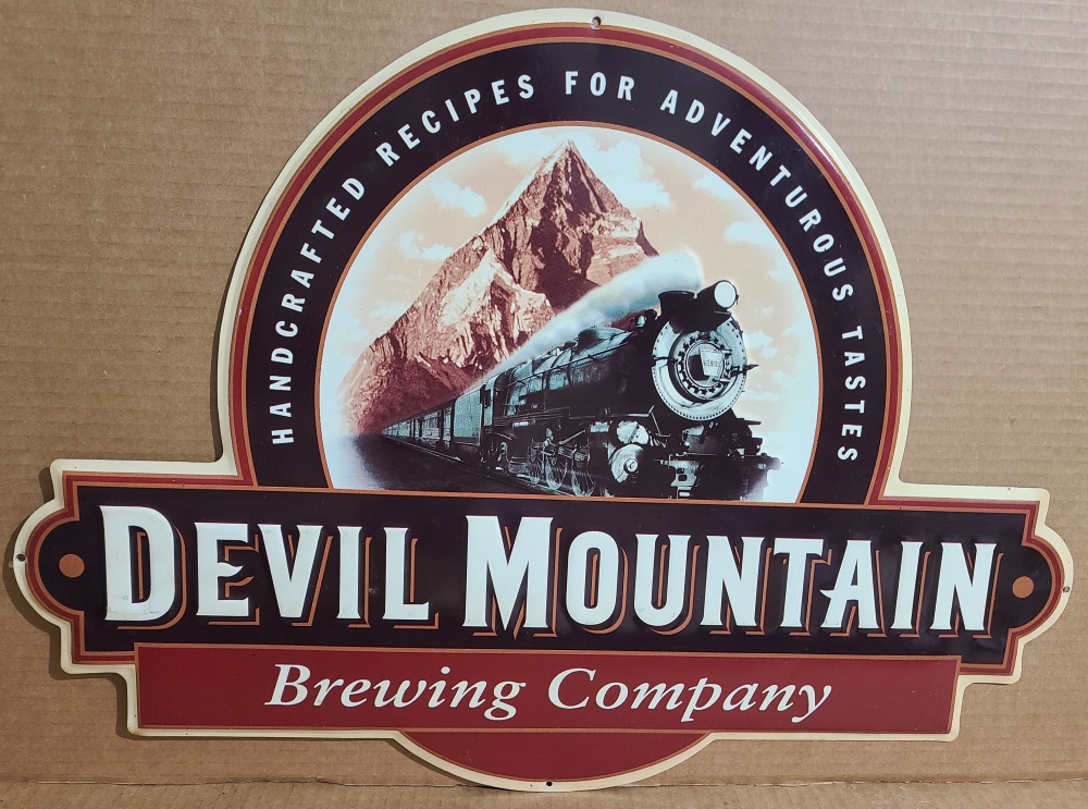 Devil Mountain Beer Tin Sign