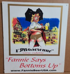 Fannie Beer Sign fannie beer sign Fannie Beer Sign fanniebeerbottomsupsign 286x300