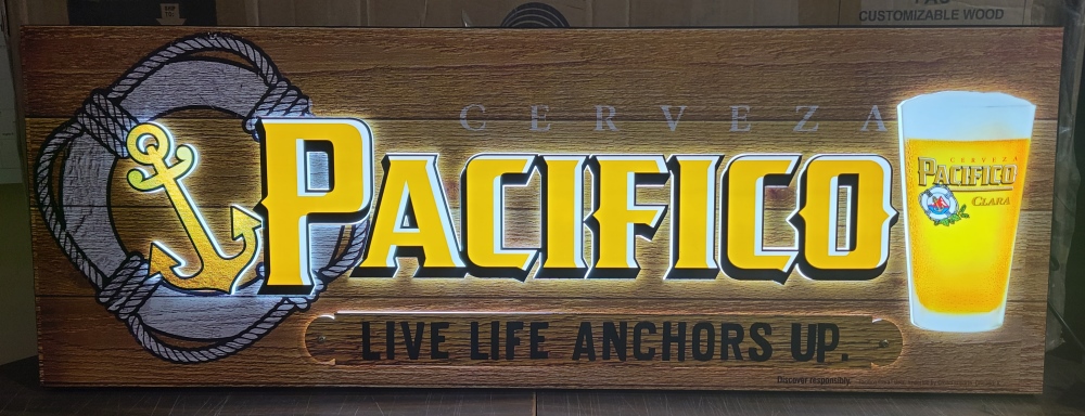 Pacifico Cerveza Beer LED Sign [object object] Home pacificolivelifeanchorsupled2020