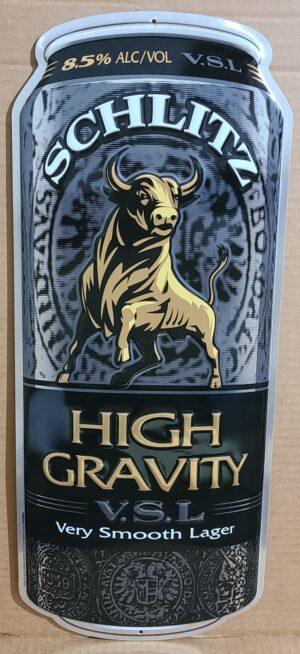 Schlitz High Gravity Beer Tin Sign