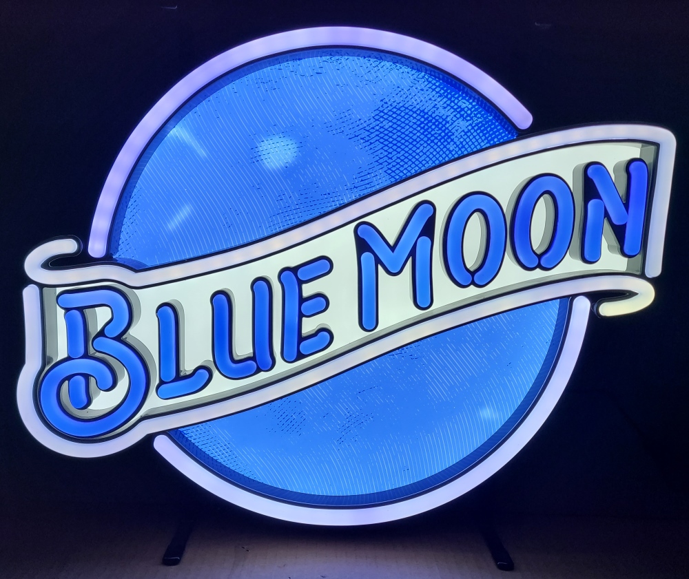 Blue Moon Beer LED Sign