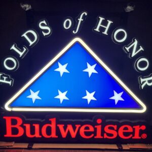 Budweiser Beer Folds of Honor LED Sign
