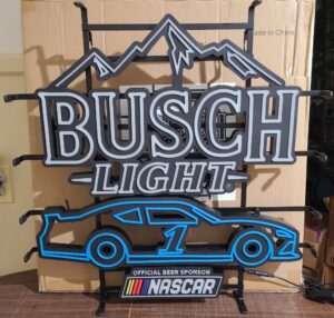 Busch Light Beer NASCAR LED Sign busch light beer nascar led sign Busch Light Beer NASCAR LED Sign buschlightnascarchastainled2024off 300x286