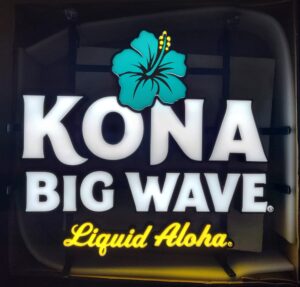 Kona Big Wave Beer LED Sign kona big wave beer led sign Kona Big Wave Beer LED Sign konabigwaveliquidalohaled 300x287
