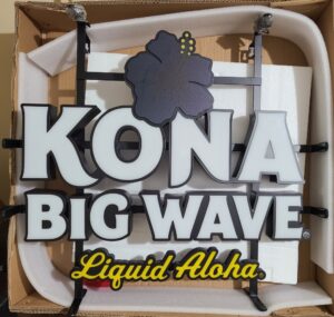 Kona Big Wave Beer LED Sign kona big wave beer led sign Kona Big Wave Beer LED Sign konabigwaveliquidalohaledoff 300x285