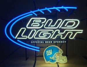 Bud Light Beer NFL Giants Neon Sign bud light beer nfl giants neon sign Bud Light Beer NFL Giants Neon Sign budlightnflnygiants2012 300x233