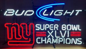 Bud Light Beer NFL Giants Super Bowl Neon Sign bud light beer nfl giants super bowl neon sign Bud Light Beer NFL Giants Super Bowl Neon Sign budlightnygiantssuperbowlxlvi2012 300x170