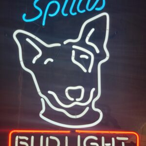 Bud Light Beer Spuds MacKenzie Neon Sign