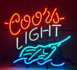 Coors Light Beer Marlin Neon Sign [object object] My Beer Sign Collection &#8211; Not for sale but can be bought&#8230; coorslightmarlin1999 e1724975176663