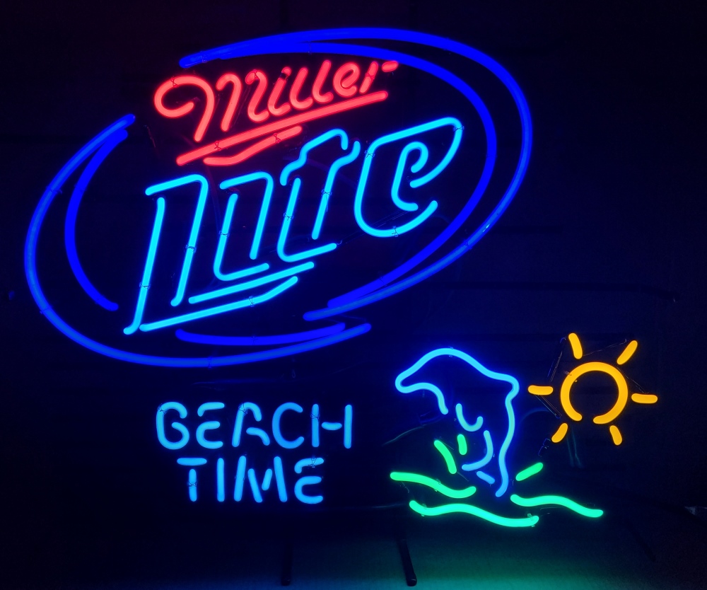 Lite Beer Beach Time Neon Sign