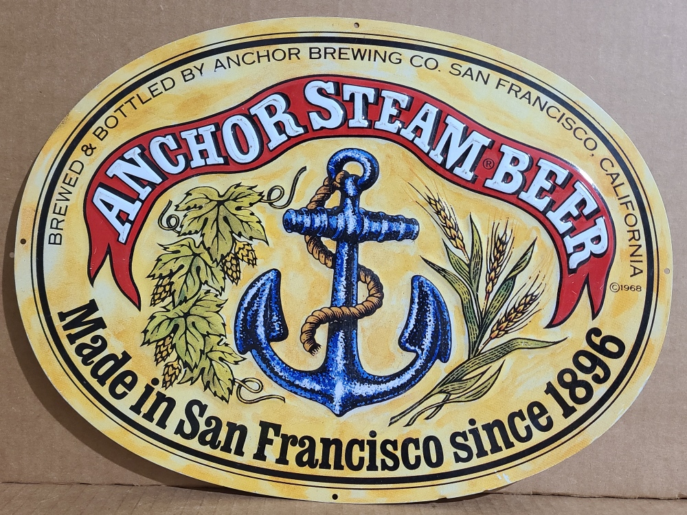 Anchor Steam Beer Tin Sign