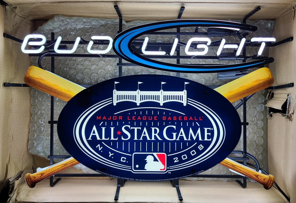 Bud Light Beer MLB All Star Game Neon Sign