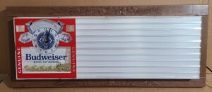 Budweiser Beer Clydesdale Menu Board Sign budweiser beer clydesdale menu board sign Budweiser Beer Clydesdale Menu Board Sign budweiserclydesdalelightedclockmenuboard1979nosoff 300x130