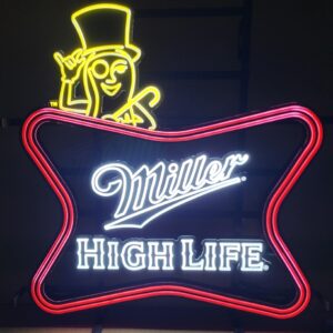 Miller High Life Beer Mr Peanut LED Sign