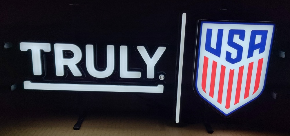 Truly Hard Seltzer USA Soccer LED Sign