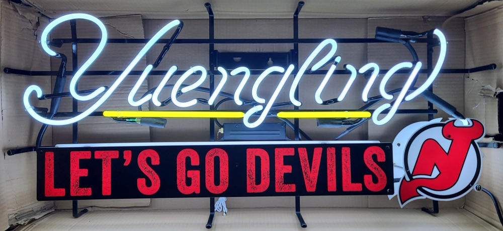 Yuengling Beer NHL NJ Devils Neon Sign