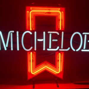 Michelob Beer Ribbon Neon Sign