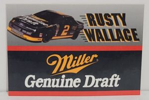 Miller Genuine Draft Beer NASCAR Sticker miller genuine draft beer nascar sticker Miller Genuine Draft Beer NASCAR Sticker millergenuinedraftrustywallacecard 300x201