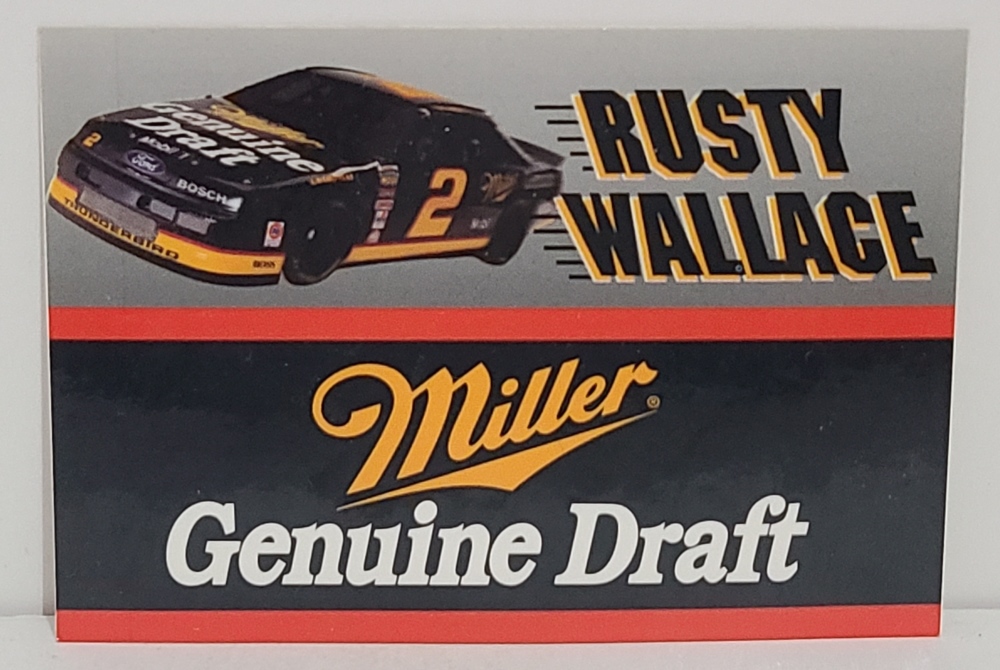 Miller Genuine Draft Beer NASCAR Sticker