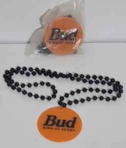 Budweiser Beer Halloween Beads budweiser beer halloween beads Budweiser Beer Halloween Beads budkingofbeershalloweennecklacelotof2 255x300