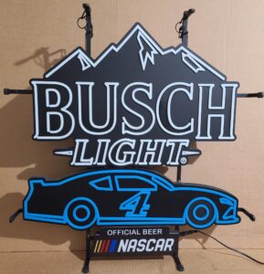 Busch Light Beer NASCAR LED Sign busch light beer nascar led sign Busch Light Beer NASCAR LED Sign buschlightnascarharvickled2022off 289x300