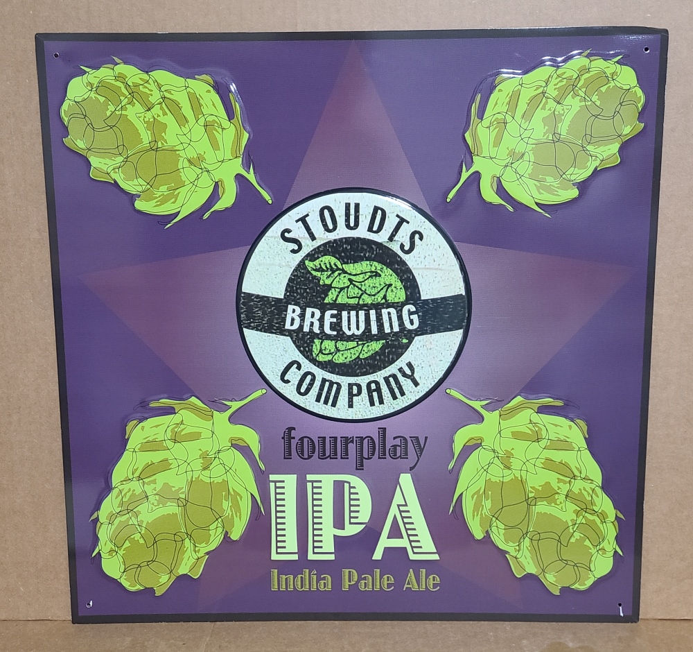 Stoudts Fourplay IPA Beer Tin Sign