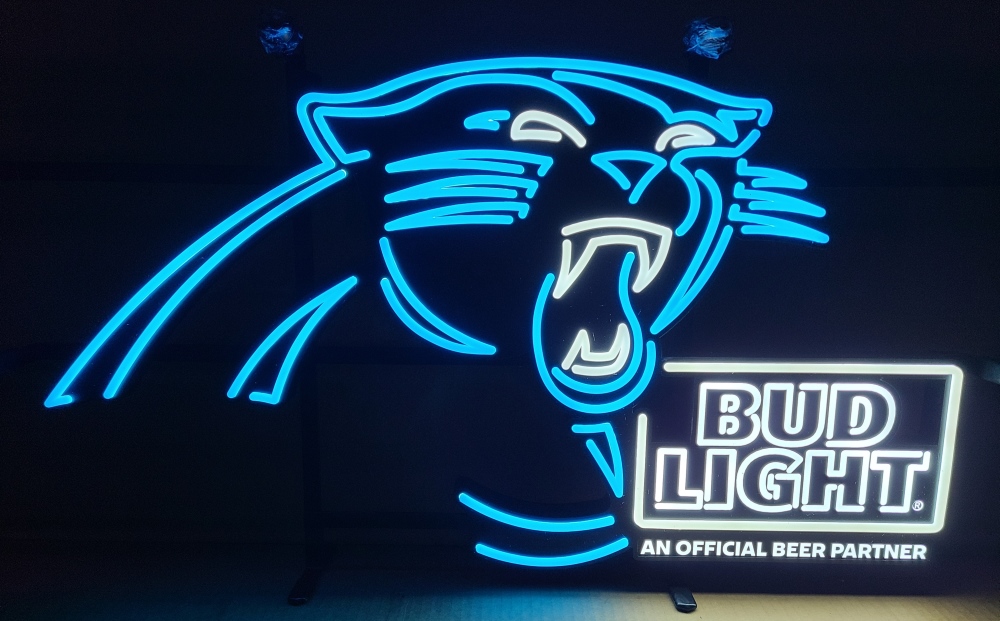 Bud Light Beer NFL Panthers LED Sign