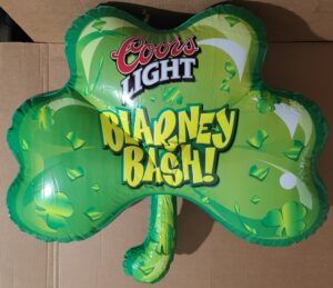 Coors Beer Shamrock Inflatable coors beer shamrock inflatable Coors Beer Shamrock Inflatable coorscoorslightblarneybashshamrockinflatablerear 300x259