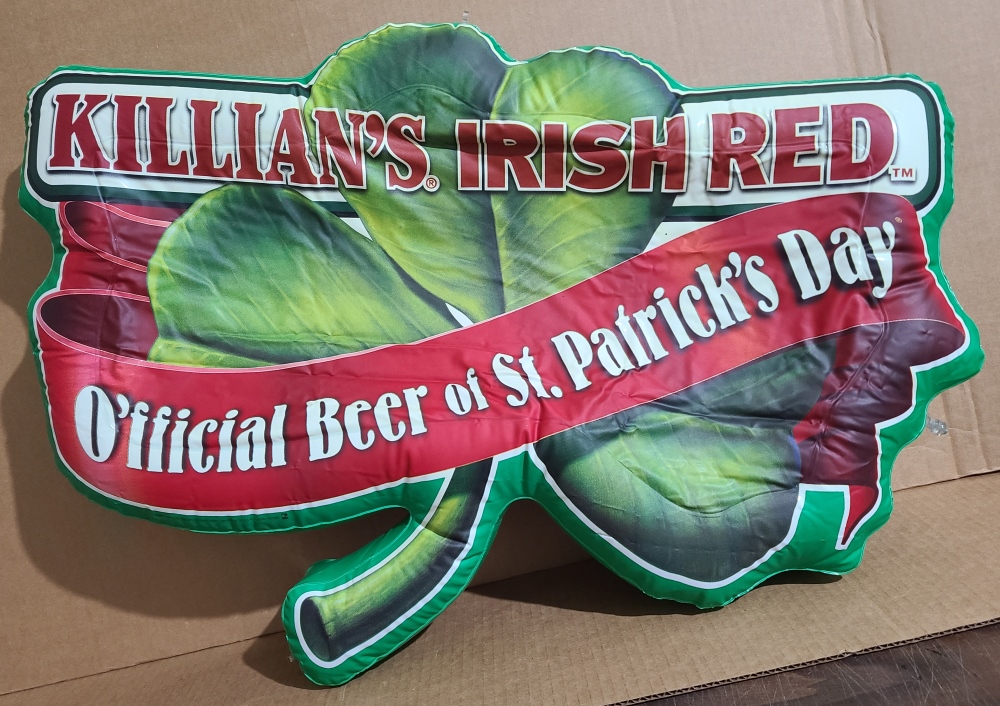 Killians Irish Red Shamrock Inflatable