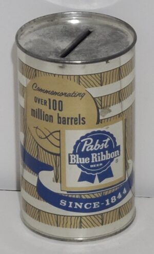 Pabst Blue Ribbon Beer Can Bank