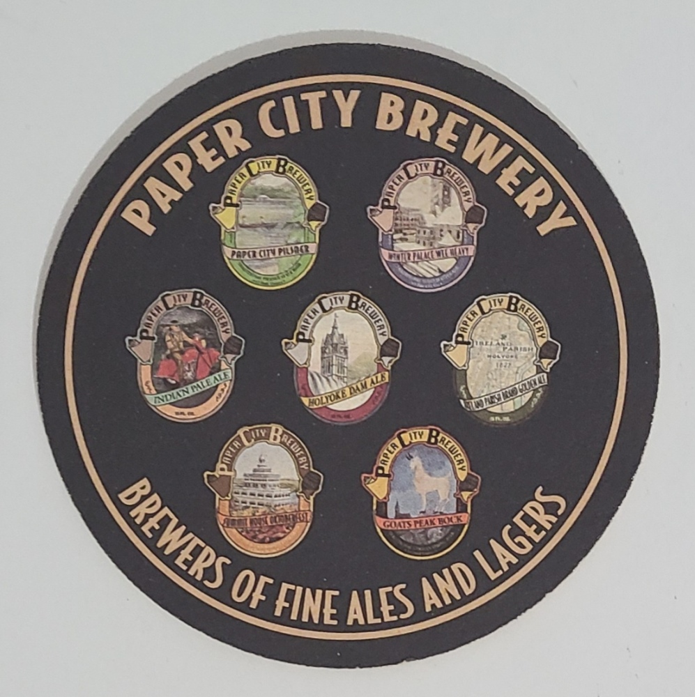 Paper City Brewery Beer Coaster