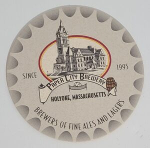 Paper City Brewery Beer Coaster paper city brewery beer coaster Paper City Brewery Beer Coaster papercitybrewerycoasterrear 300x296