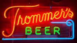 Trommers Beer Neon Sign [object object] My Beer Sign Collection &#8211; Not for sale but can be bought&#8230; trommersbeerhangeryellowpaint e1739914315239